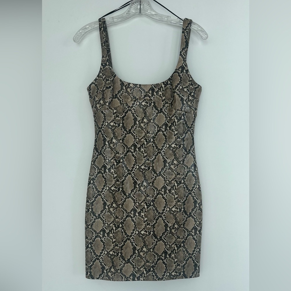 Zara snake skin mini dress